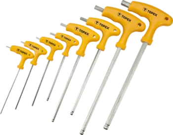 Set çelësash gjashtëkëndor Topex, tip T, 2-10 mm, me top, 8 copë