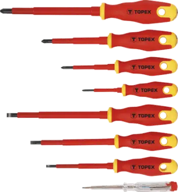 Set kaçavidash për elektricist Topex 39D674, 8 copë
