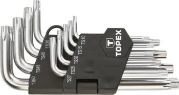 Set me çelësa pesëkëndorë Topex TS10–TS50, 9 copë