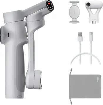 Stabilizator për celular Insta360 Flow 2 AI Tracker Bundle, gri e lehtë
