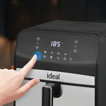 Fritezë me ajër ELDOM IK1501, 6.5 L, 1800 W, e zezë/inox