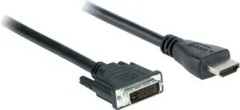 Kabllo V7 HDMI - DVI-D (V7E2HDMIDVID-02M), 2m, e zezë