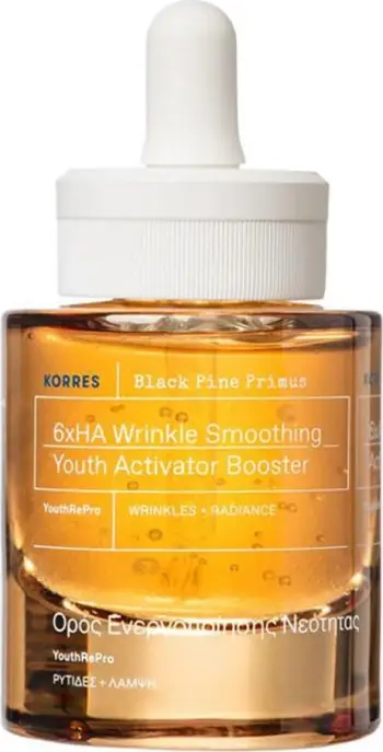 Serum për fytyrë për femra Korres Black Pine Primus Concentrated Smoothing Wrinkle Booster 30ml