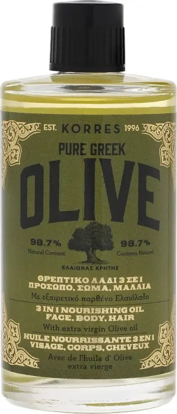 Vaj për lëkurë Korres 3 in 1 Pure Greek Olive, 100 ml