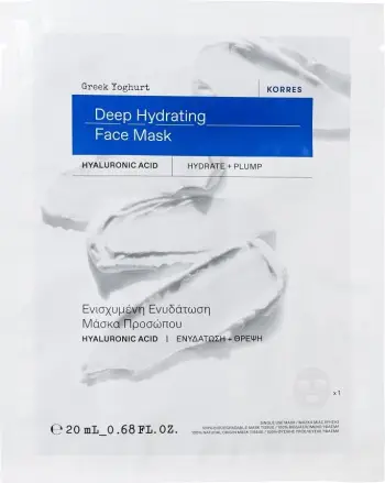Maskë fytyre për femra Korres Greek Yoghurt Moisturizing Sheet Mask 20ml
