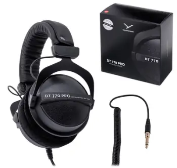 Kufje Beyerdynamic DT 770 PRO 250 OHM, me kabllo, të zeza