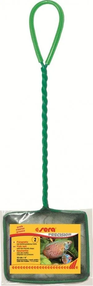 Rrjetë peshku Sera Net, hapje 10 cm, dorezë 25 cm, e gjelbër - 1