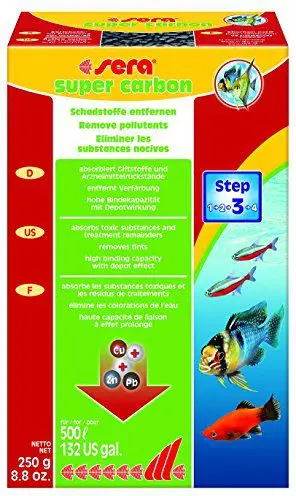 Karbon i aktivizuar për akuarium Sera Super Activ, 250g