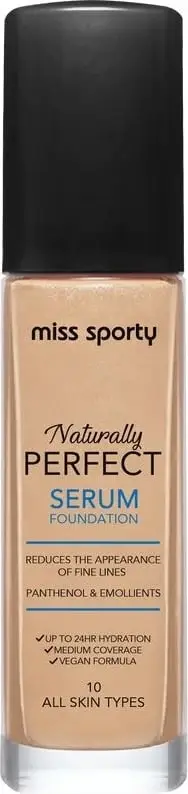 Fondatinë serum për femra Miss Sporty Naturally Perfect Hydrating Serum Foundation 40, 30ml