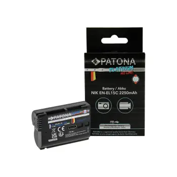 PATONA Platinum Battery with USB-C Input f. Nikon EN-EL15C