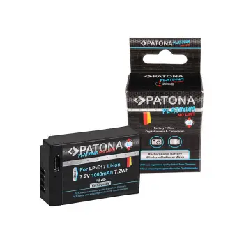 PATONA Platinum Battery with USB-C Input f. Canon LP-E17