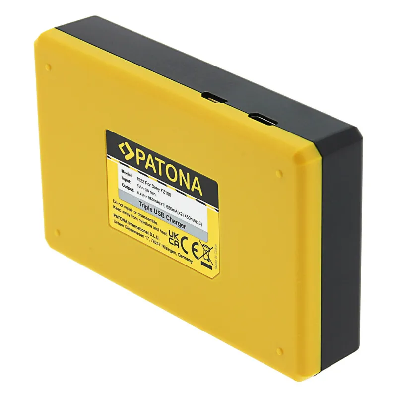 PATONA Charger-USB Triple for Sony NP-FZ100 - 3