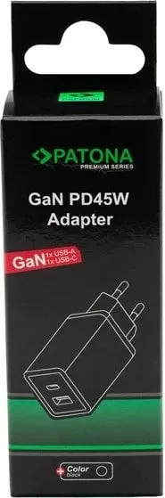 Karikues PATONA Premium GaN PD45W, 1xUSB-C 1xUSB-A, i zi - 4
