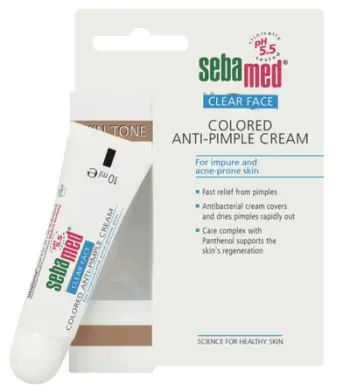 Krem/Xhel me ngjyrë kundër akneve Sebamed Clear Face, 10ml