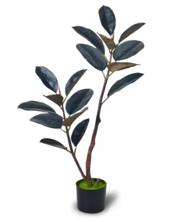 Bimë artificiale Promax Dark Rubber Tree, 90 cm