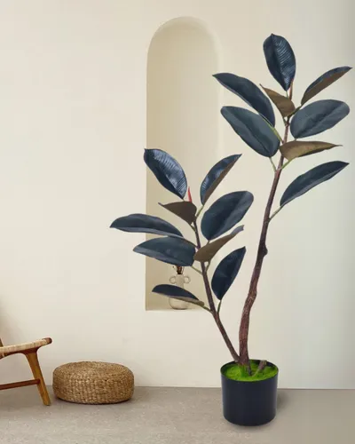 Bimë artificiale Promax Dark Rubber Tree, 150 cm - 3