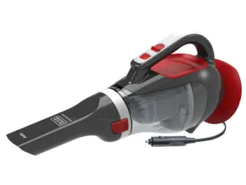 Fshesë elektrike portative Black & Decker, 12V, 0.61 L, e kuqe/hiri