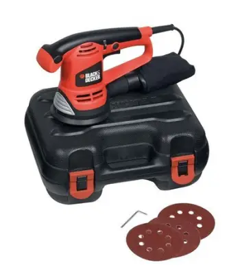 Lëmues rrethor Black & Decker (KA191EK), 480W, 125mm, i zi / portokalli