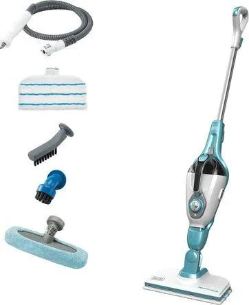 Shtupë me avull Black&Decker 7në1, 1300W, e bardhë/ e kaltër - 2