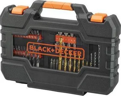 Set majash Black & Decker për metal, dru dhe beton (A7231), 76 copë - 2