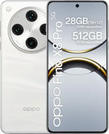 Telefon i mençur Oppo Find X8 Pro 5G, Dual SIM, 16GB RAM, 512GB – Bardhë