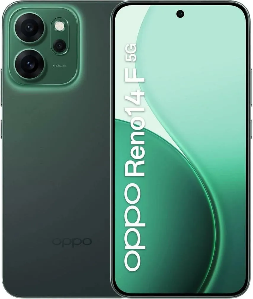 Celular OPPO Reno 14F 8GB 256GB 5G Luminous Green - 1