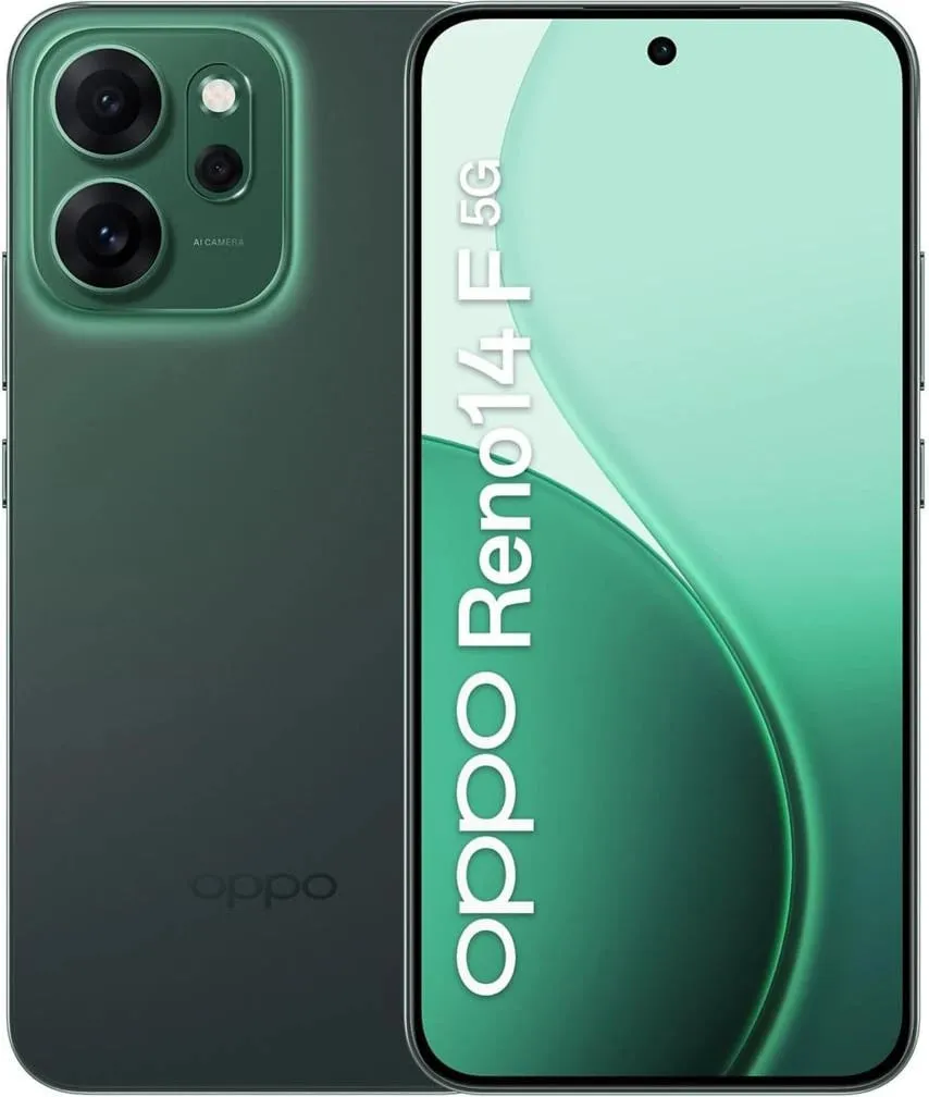 Celular OPPO Reno 14F 8+256GB 5G Luminous Green - 1