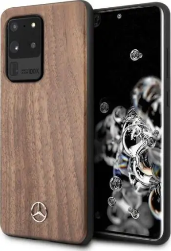 Mbështjellëse telefoni Mercedes-Benz Wood Line për S20 Ultra G988, i kaftë