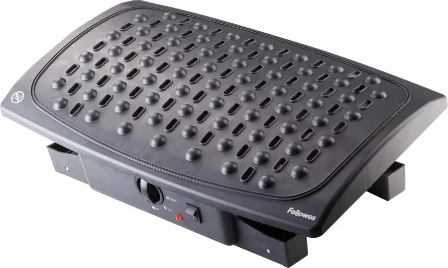 Mbështetëse këmbësh Fellowes Ergonomics professional cooling and heating, e zezë - 1