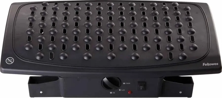 Mbështetëse këmbësh Fellowes Ergonomics professional cooling and heating, e zezë - 3