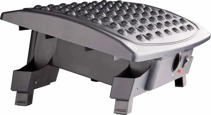 Mbështetëse këmbësh Fellowes Ergonomics professional cooling and heating, e zezë - 6