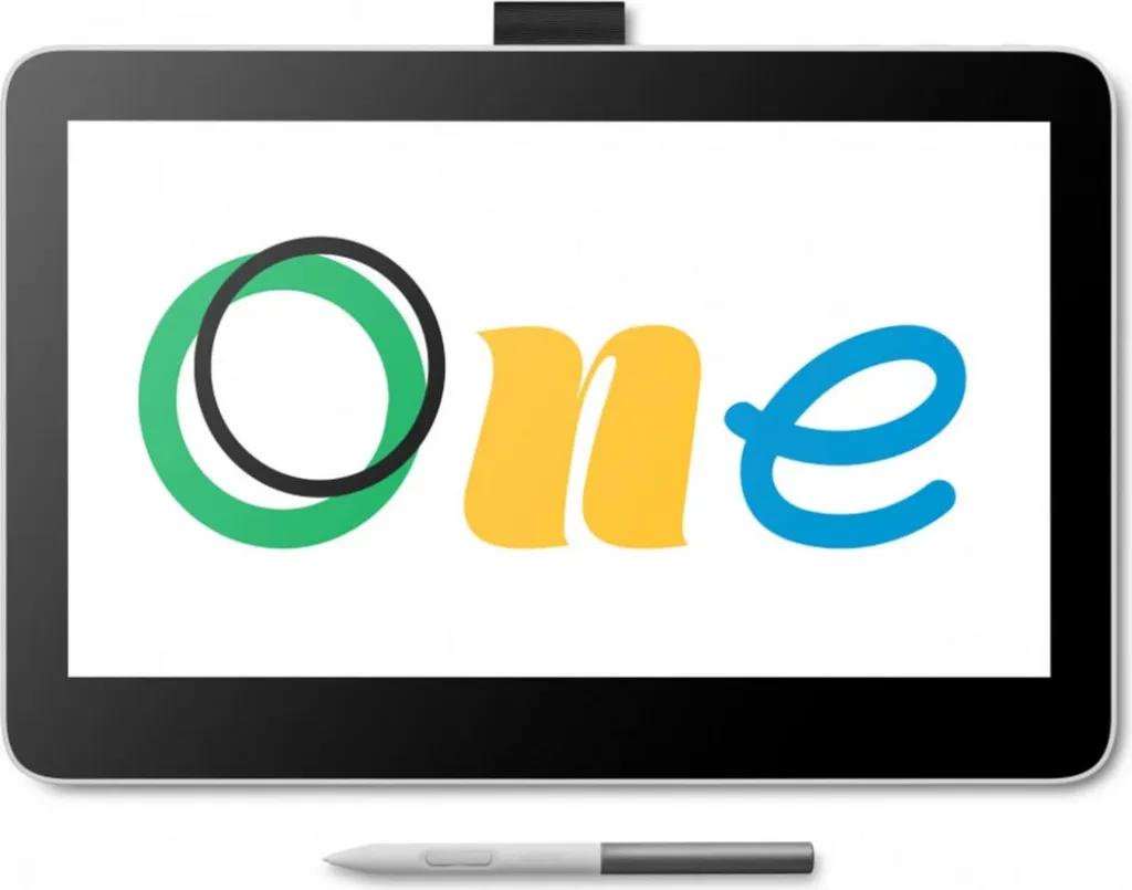 tablet grafik me ekran, Wacom, One Display 13 DTH134W0B, 13", argjendtë/zi - 1