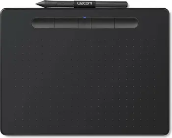 Tablet grafike Wacom Intuos M Bluetooth, Wired & Wireless, 2540 lpi, 216 x 135 mm, USB/Bluetooth, 7 mm, Pen, e zezë