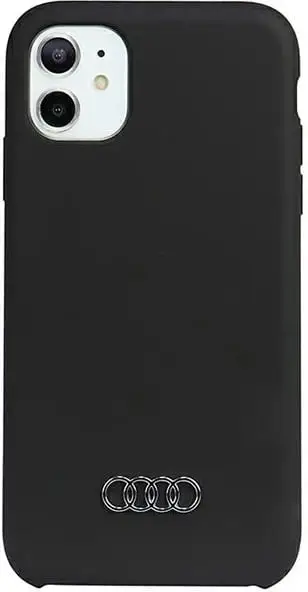 Këllëf telefoni Audi Silicone Case, për iPhone 11 Xr 6.1", silikon, i zi