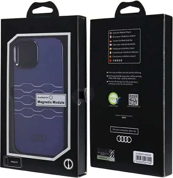 Mbështjellës Audi IML MagSafe për iPhone 15/14/13, Blu - 2