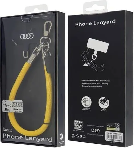 Litar për celular Audi Universal, 28cm x 8mm, Verdhë - 2