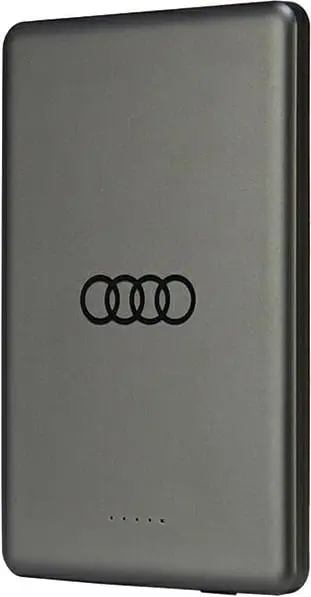 Powerbank Audi Big Logo MagSafe, 5000mAh, Metal, Gri
