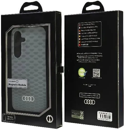 Mbështjellës Audi IML Stitching Pattern MagSafe për Samsung Galaxy S24, Gri - 1