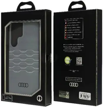 Mbështjellës Audi IML Geometric Pattern për Samsung Galaxy S24, hardcase, gri