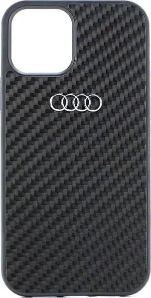Mbështjellës Audi Carbon Fiber për iPhone 12/12 Pro 6.1", i zi - 2