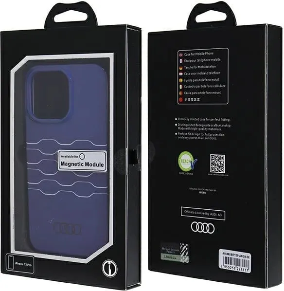 Mbështjellës Audi IML MagSafe për iPhone 13 Pro Max, Blu - 1