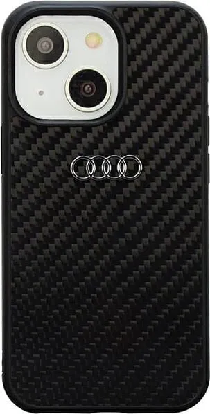 Kllapa mbrojtëse Audi Carbon Fiber për iPhone 14 6.1", hardcase, e zezë - 1