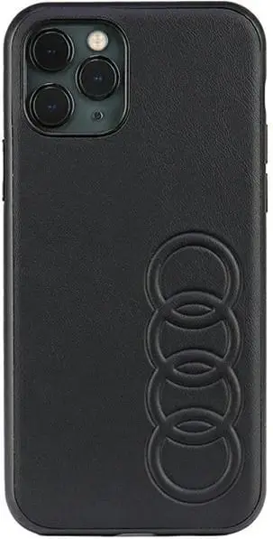 Mbështjellës Audi për iPhone 11 Pro 5.8", lëkurë sintetike, i zi