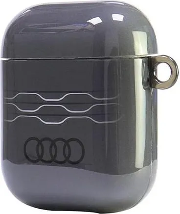 Mbështjellës Audi IML Geometric Pattern për AirPods 1/2, Gri - 3