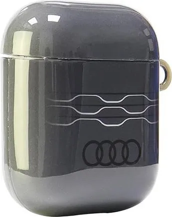 Mbështjellës Audi IML Geometric Pattern për AirPods 1/2, Gri - 4