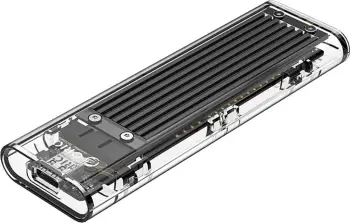 Kasë Orico TCM2-C3 për M.2 NVMe në USB-C 10Gb/s, Transparent/Zeze