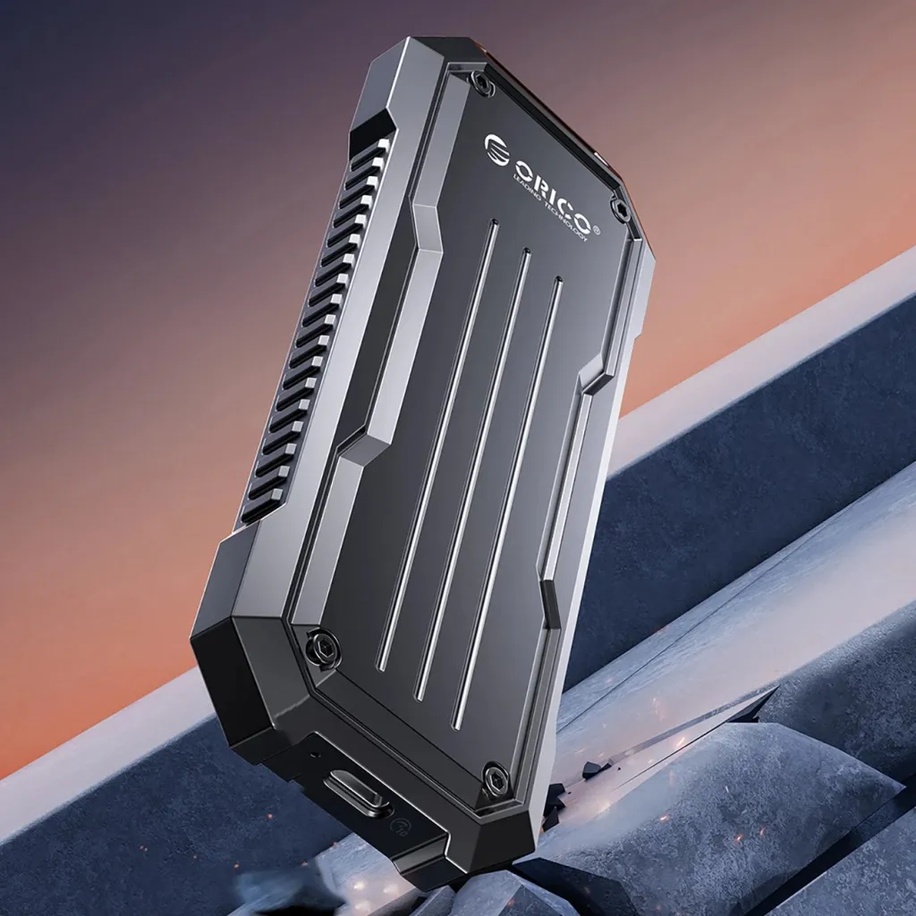 Kasë Orico OXS2C3-G2 për SSD M.2 NVMe/SATA, USB-C 3.2, Gri - 2