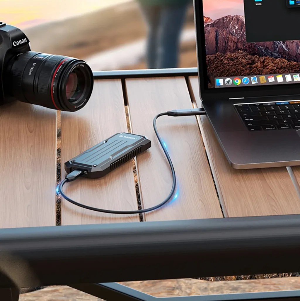 Kasë Orico OXS2C3-G2 për SSD M.2 NVMe/SATA, USB-C 3.2, Gri - 3
