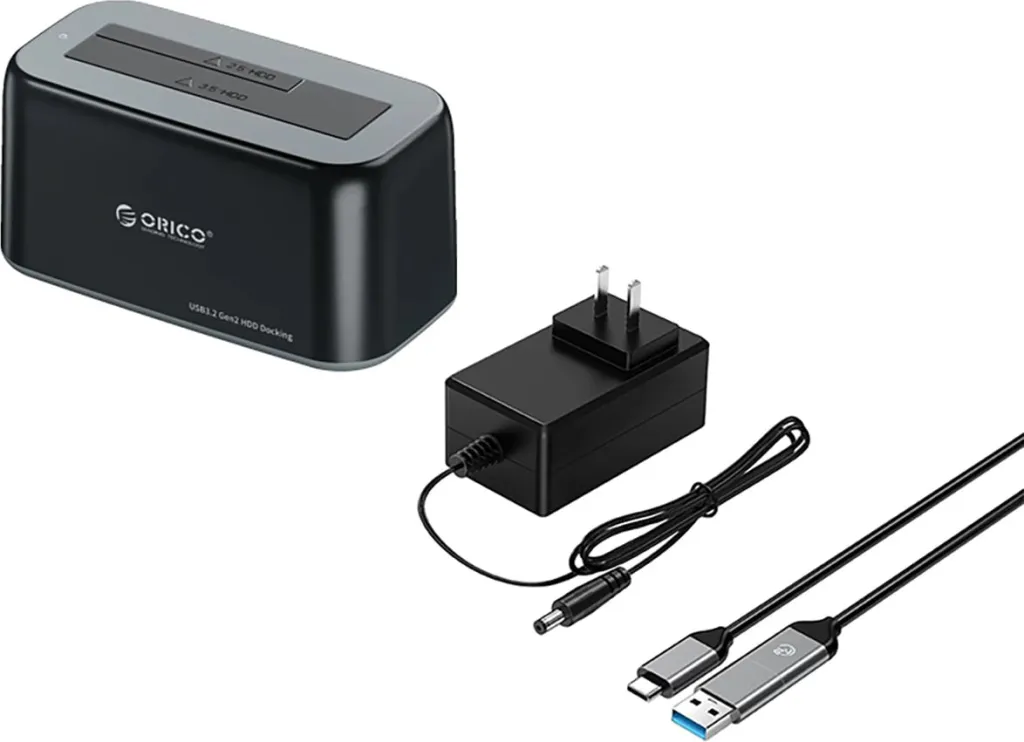 Stacion docking Orico 6819C3 për HDD/SSD 2.5"/3.5", USB-C, 10Gbps, i zi - 1