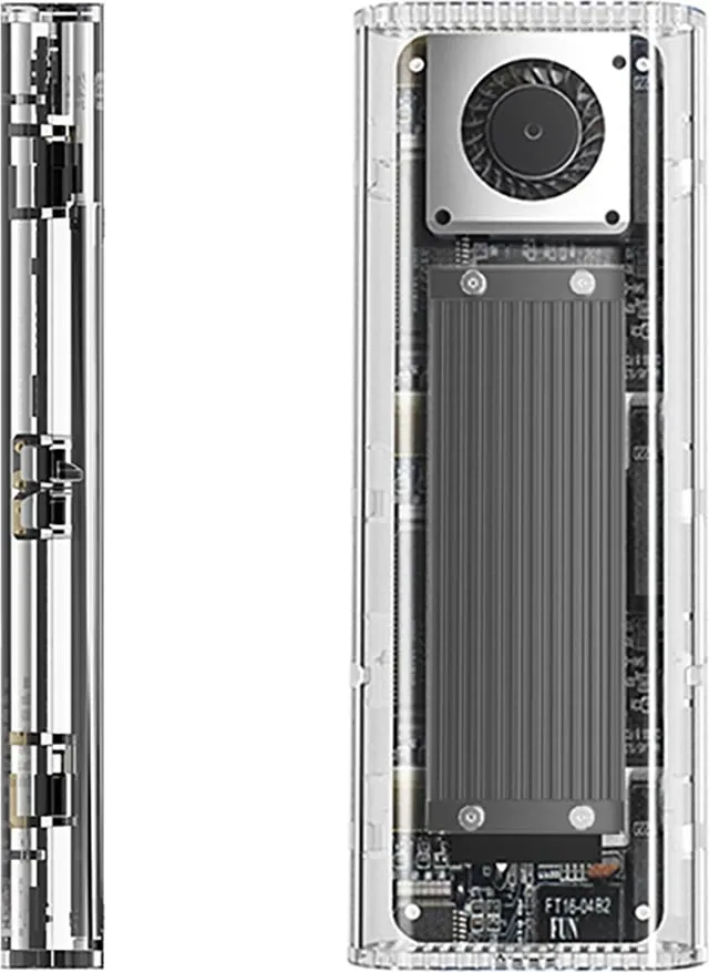 Kasë Orico TCM2-G20 për SSD M.2 NVMe, USB-C 3.2, 20Gbps, Silver/Transparent - 3
